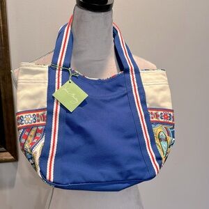 Vera Bradley small Cole lock tote marina paisley NWT